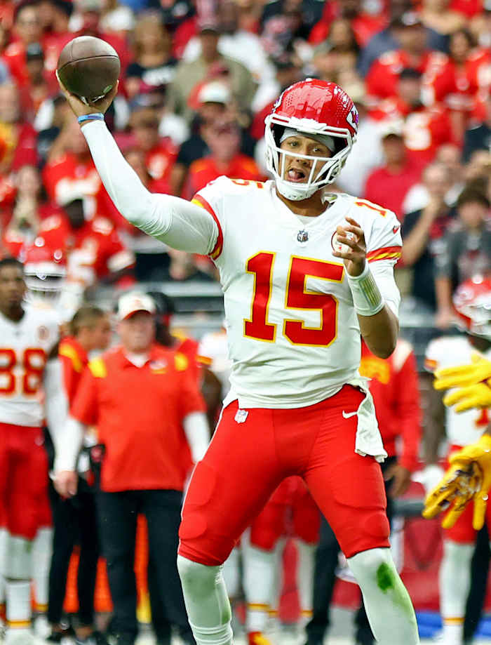 Chiefs quarterback Patrick Mahomes